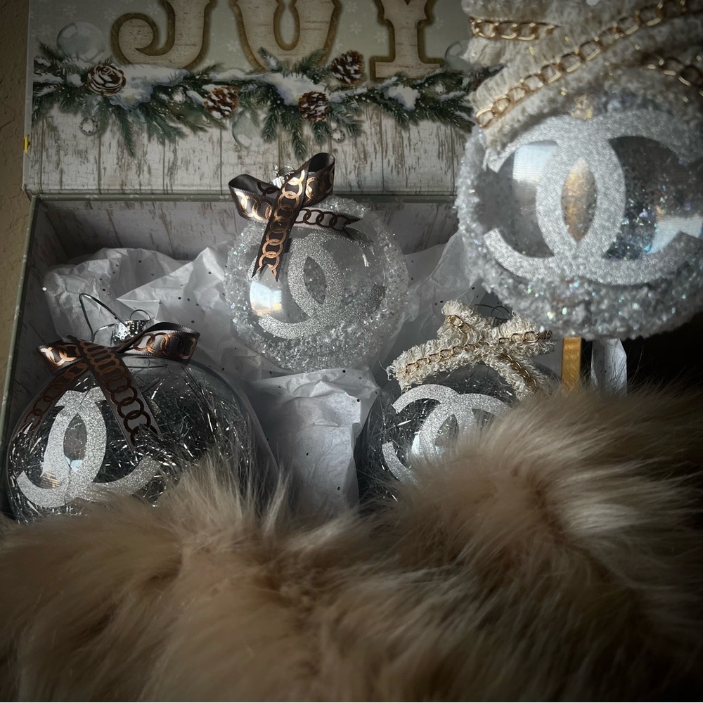 CUSTOM ORDER Handcrafted Holiday Ornaments-Set of 4